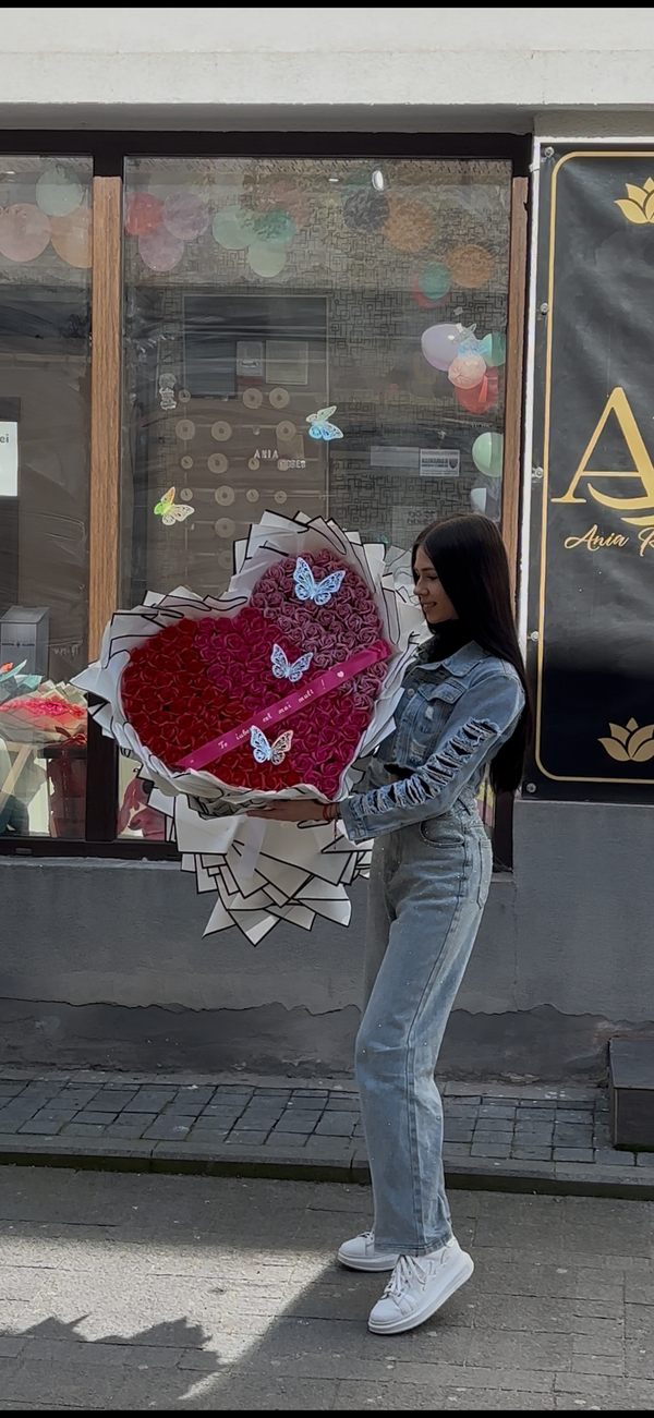 Buchet premium 251 trandafiri săpun